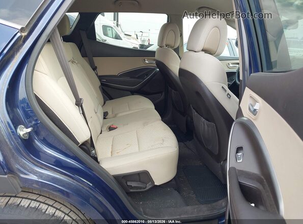 5XYZT3LB7JG533729 2018 HYUNDAI SANTA FE SPORT Blue Widok naklejki z numerem VIN