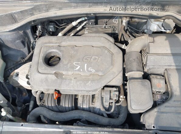 5XYZT3LB7JG533729 2018 HYUNDAI SANTA FE SPORT Blue Widok z tyłu