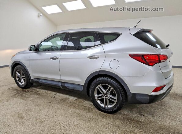 5XYZT3LB7JG553706 2018 HYUNDAI SANTA Silver Trasero izquierdo