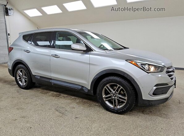 5XYZT3LB7JG553706 2018 HYUNDAI SANTA Silver Delantero derecho