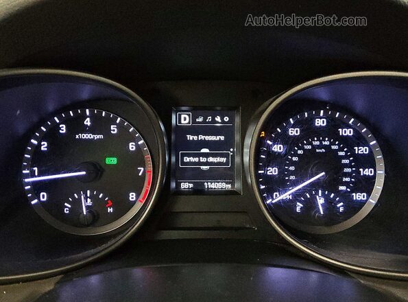 5XYZT3LB7JG553706 2018 HYUNDAI SANTA Silver Vista del cuadro de instrumentos