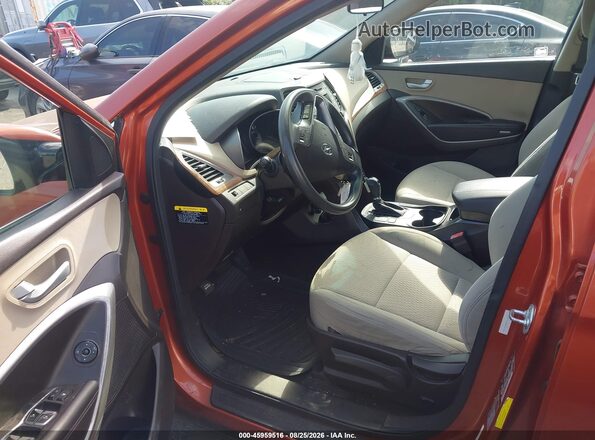 5XYZT3LB8GG317462 2016 HYUNDAI SANTA FE SPORT Orange წინა სალონის ხედი