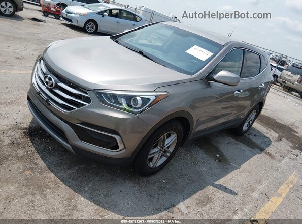 5XYZT3LB8HG436985 2017 HYUNDAI SANTA FE SPORT Серый Передняя левая четверть