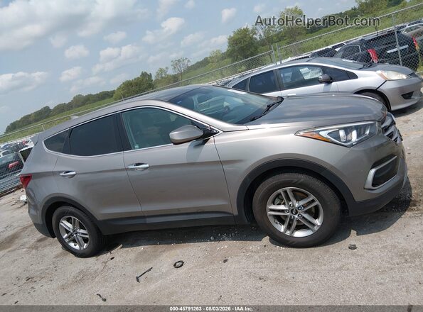5XYZT3LB8HG436985 2017 HYUNDAI SANTA FE SPORT Серый Вид задней части салона