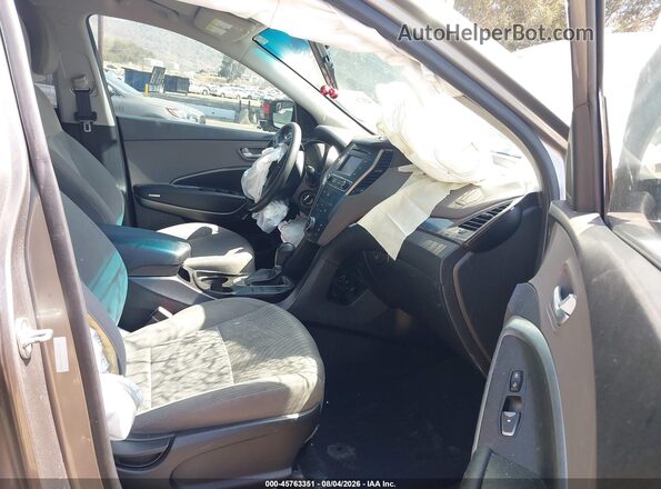 5XYZT3LB8JG563242 2018 HYUNDAI SANTA FE SPORT Серый Вид салона спереди