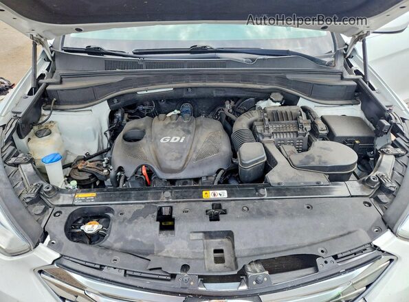 5XYZT3LB9GG356738 2016 HYUNDAI SANTA White Вид підкапотного простору
