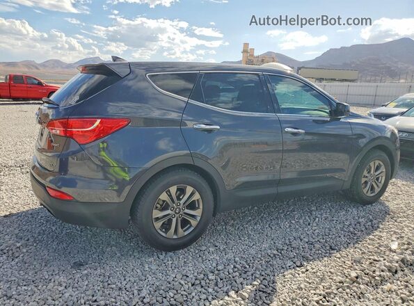 5XYZT3LB9GG377962 2016 HYUNDAI SANTA FE Black Widok wnętrza z przodu