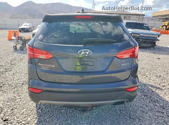 5XYZT3LB9GG377962 2016 HYUNDAI SANTA FE Black Widok naklejki z numerem VIN