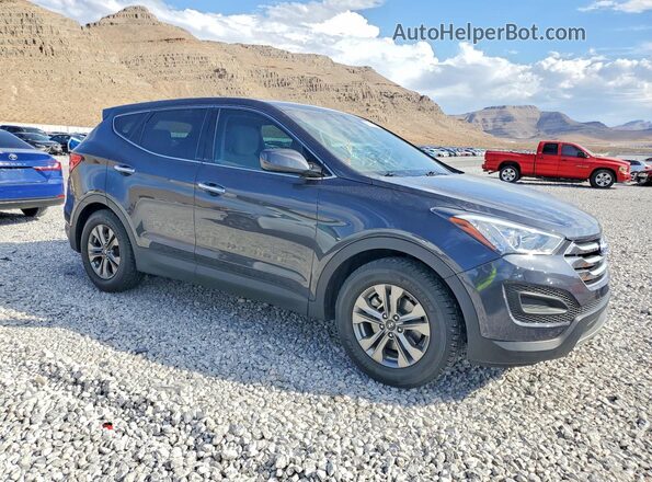 5XYZT3LB9GG377962 2016 HYUNDAI SANTA FE Black Widok deski rozdzielczej
