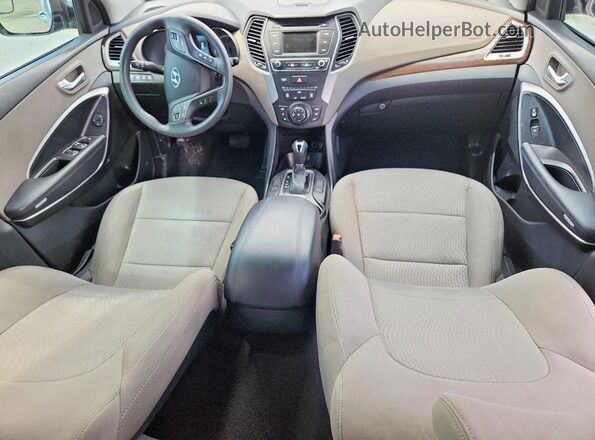 5XYZT3LB9HG433898 2017 HYUNDAI SANTA Silver წინა პანელის ხედი
