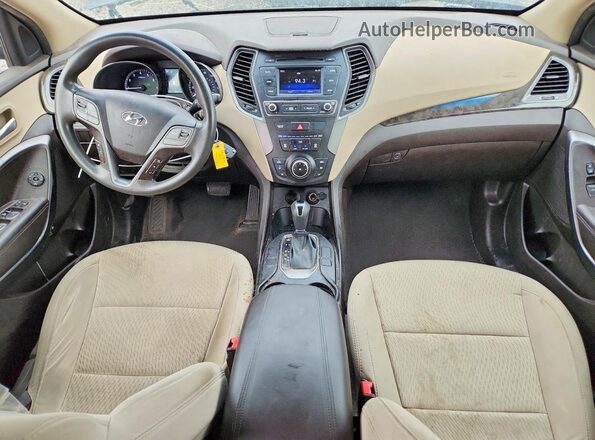 5XYZT3LB9JG527849 2018 HYUNDAI SANTA Blue წინა პანელის ხედი
