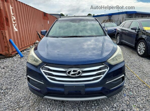 5XYZT3LB9JG542898 2018 HYUNDAI SANTA Blue Դիմացի տեսք