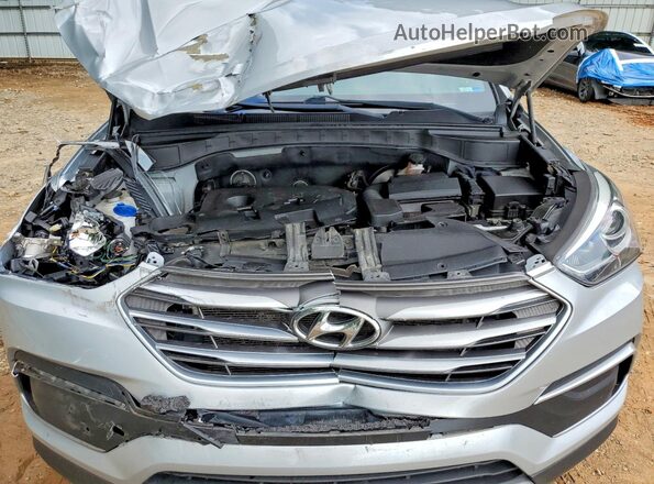 5XYZT3LB9JG572001 2018 HYUNDAI SANTA Серебряный Вид подкапотного пространства