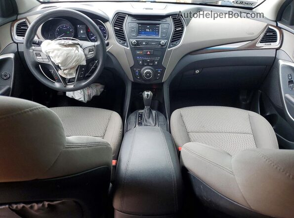 5XYZT3LB9JG572001 2018 HYUNDAI SANTA Серебряный Вид панели приборов