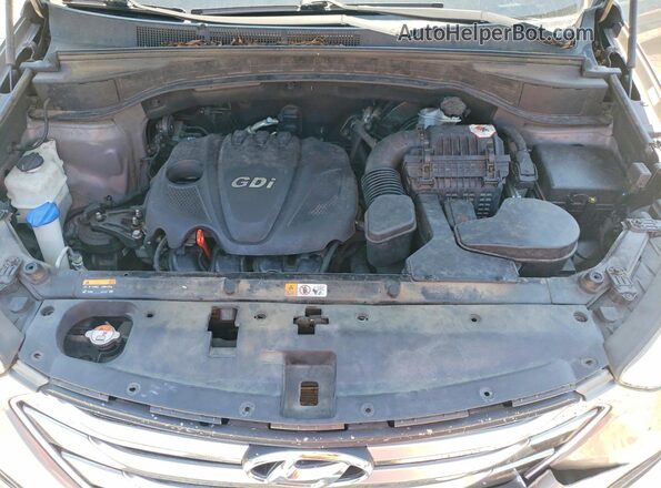 5XYZT3LBXGG342007 2016 HYUNDAI SANTA Gray Շարժիչի բաժամունքի տեսք