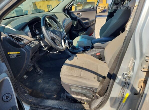 5XYZT3LBXHG452735 2017 HYUNDAI SANTA Silver Widok wnętrza z przodu