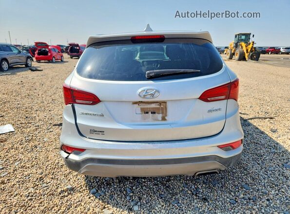 5XYZT3LBXHG452735 2017 HYUNDAI SANTA Silver Widok z tyłu