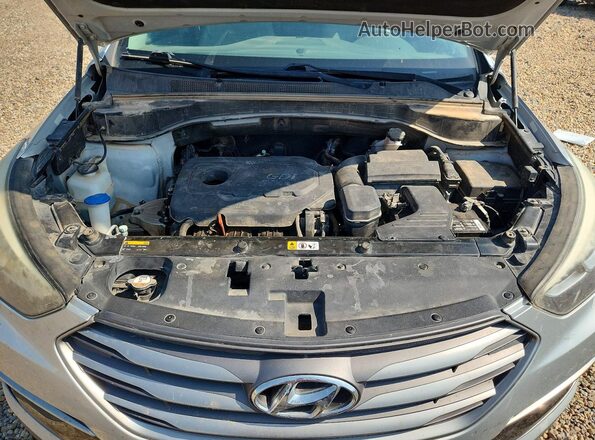 5XYZT3LBXHG452735 2017 HYUNDAI SANTA Silver Widok komory silnika