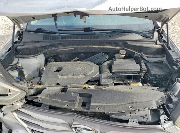 5XYZT3LBXHG492975 2017 HYUNDAI SANTA Silver Սալոնի հետևի տեսք