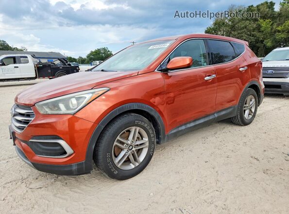 5XYZT3LBXJG522014 2018 HYUNDAI SANTA Orange Tył lewy