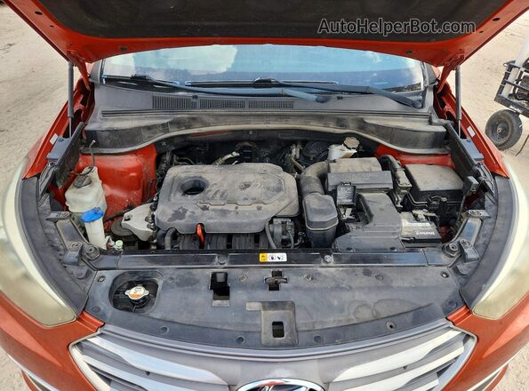 5XYZT3LBXJG522014 2018 HYUNDAI SANTA Orange 