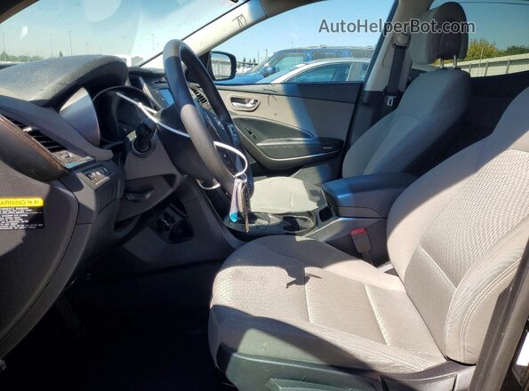 5XYZT3LBXJG544840 2018 HYUNDAI SANTA Black Widok wnętrza z przodu
