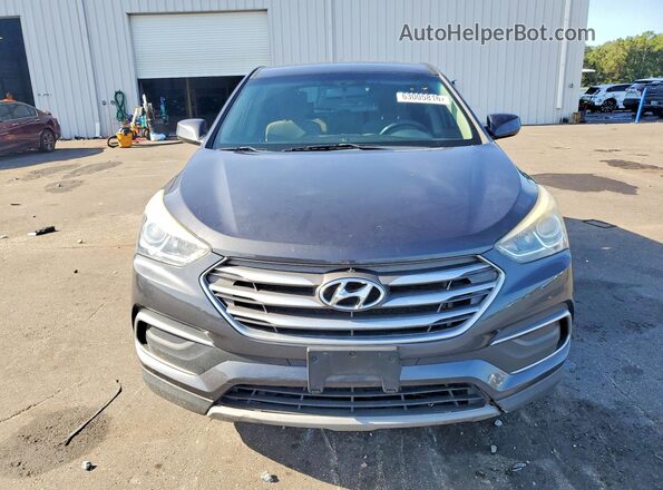 5XYZT3LBXJG562691 2018 HYUNDAI SANTA Silver Front view