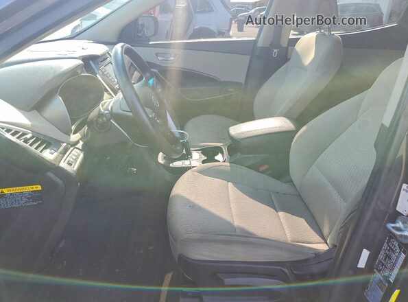 5XYZT3LBXJG562691 2018 HYUNDAI SANTA Silver Front interior view