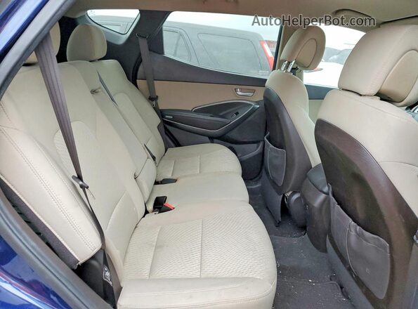 5XYZTDLB0HG457223 2017 HYUNDAI SANTA Blue უკანა სავარძლების ხედი