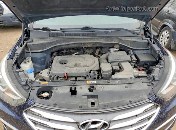 5XYZTDLB0HG457223 2017 HYUNDAI SANTA Blue უკანა სალონის ხედი