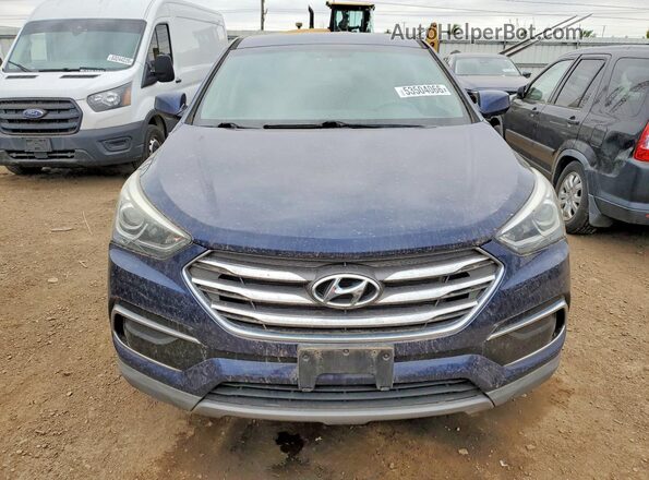 5XYZTDLB0HG457223 2017 HYUNDAI SANTA Blue წინა ხედი