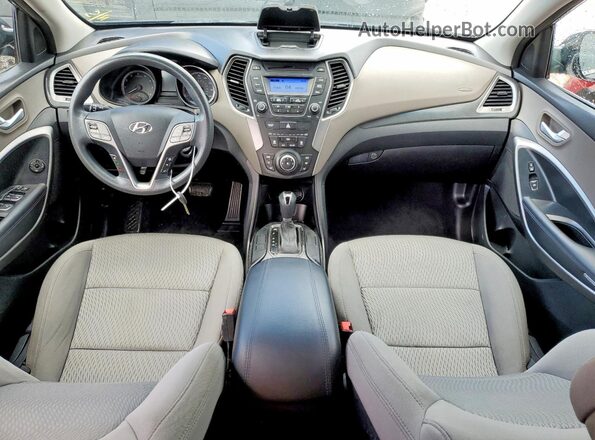5XYZTDLB1GG323626 2016 HYUNDAI SANTA Blue Dashboard view
