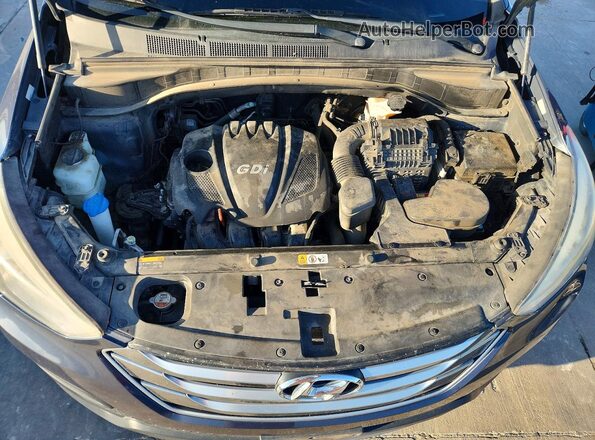 5XYZTDLB1GG323626 2016 HYUNDAI SANTA Blue Engine compartment view