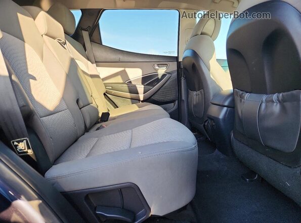 5XYZTDLB1GG323626 2016 HYUNDAI SANTA Blue Rear interior view