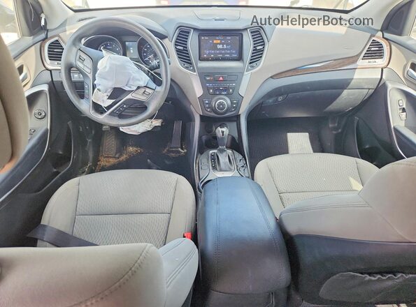 5XYZTDLB1HG393998 2017 HYUNDAI SANTA Silver Widok deski rozdzielczej