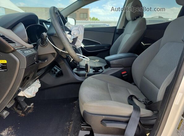 5XYZTDLB1HG393998 2017 HYUNDAI SANTA Silver Widok wnętrza z przodu