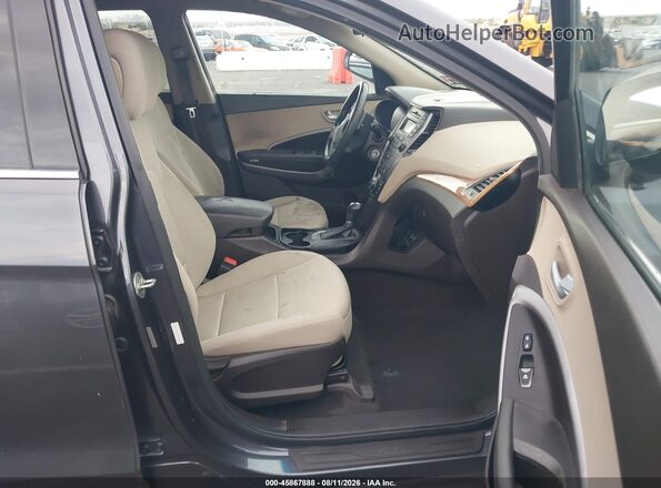 5XYZTDLB2GG345943 2016 HYUNDAI SANTA FE SPORT Серый Вид салона спереди