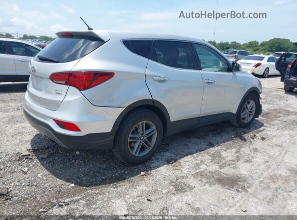 5XYZTDLB2JG552159 2018 HYUNDAI SANTA FE SPORT Silver Հետևի աջ