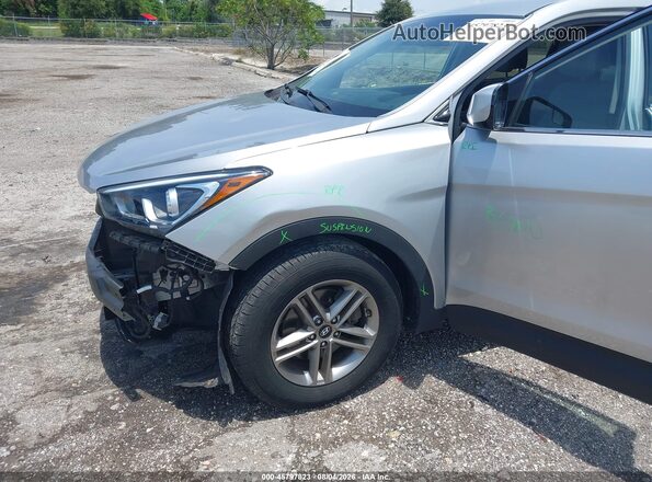5XYZTDLB2JG552159 2018 HYUNDAI SANTA FE SPORT Silver Դիմացի տեսք