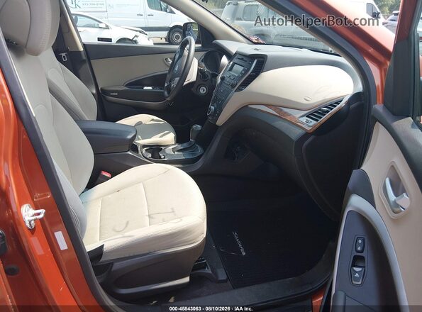5XYZTDLB3GG360077 2016 HYUNDAI SANTA FE SPORT Orange Vista interior delantera