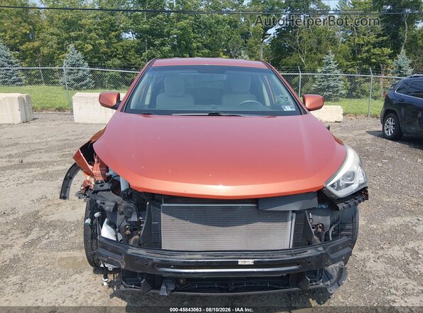 5XYZTDLB3GG360077 2016 HYUNDAI SANTA FE SPORT Orange Vista interior trasera
