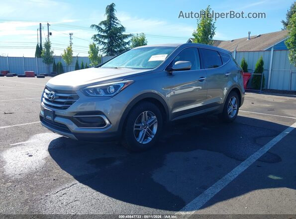 5XYZTDLB3HG432381 2017 HYUNDAI SANTA FE SPORT Серый Передняя левая четверть