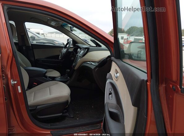 5XYZTDLB3HG459449 2017 HYUNDAI SANTA FE SPORT Orange Вид салону спереду