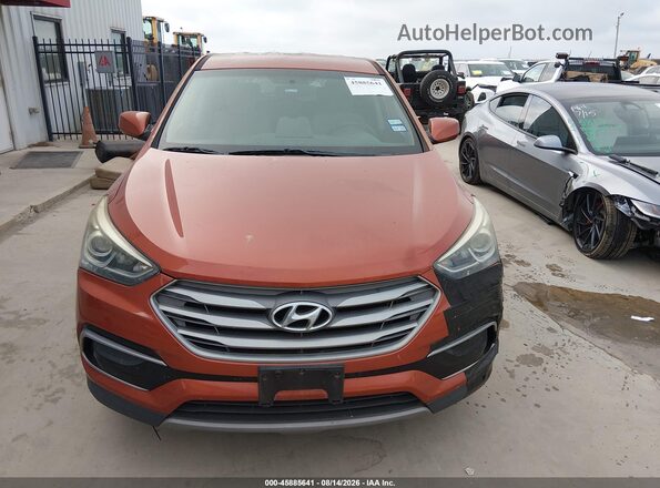 5XYZTDLB3HG459449 2017 HYUNDAI SANTA FE SPORT Orange Вид щитка приладів