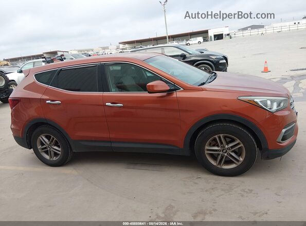 5XYZTDLB3HG459449 2017 HYUNDAI SANTA FE SPORT Orange Вид задньої частини салону