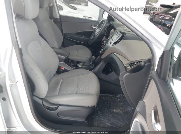 5XYZTDLB3JG544930 2018 HYUNDAI SANTA FE SPORT Silver Widok wnętrza z przodu