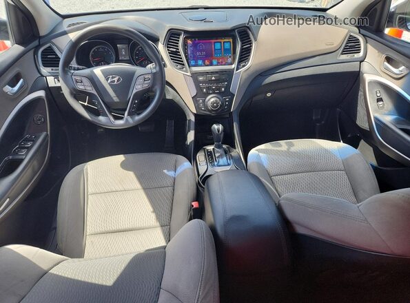 5XYZTDLB4GG329906 2016 HYUNDAI SANTA White Widok deski rozdzielczej