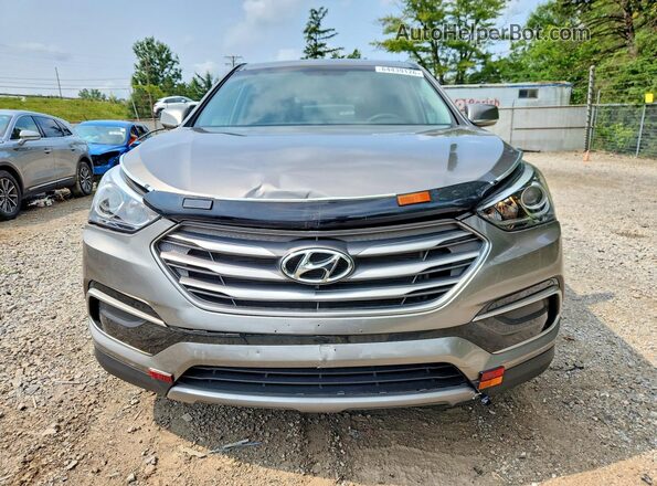 5XYZTDLB4HG442675 2017 HYUNDAI SANTA Silver წინა ხედი