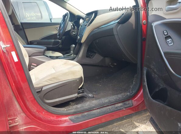 5XYZTDLB4HG453319 2017 HYUNDAI SANTA FE SPORT Red Widok wnętrza z przodu