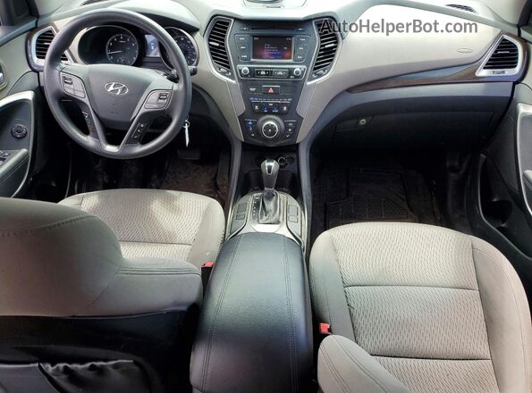 5XYZTDLB4HG495263 2017 HYUNDAI SANTA Серебряный Вид панели приборов